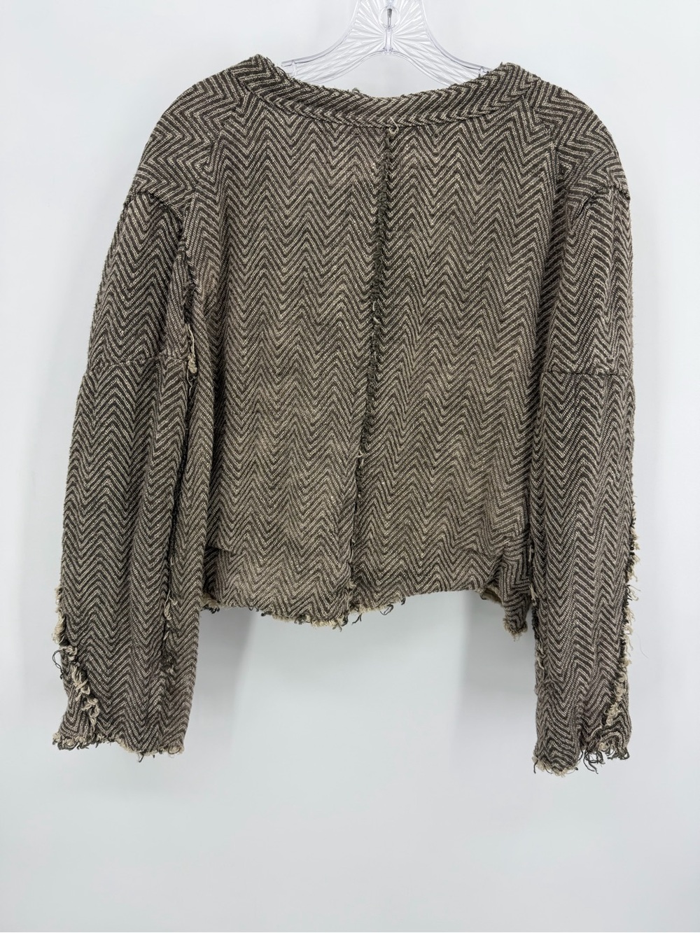Magnolia Pearl Declan Jacket 472 Mathis Cropped Cotton Brown, OS - Picture 7 of 11